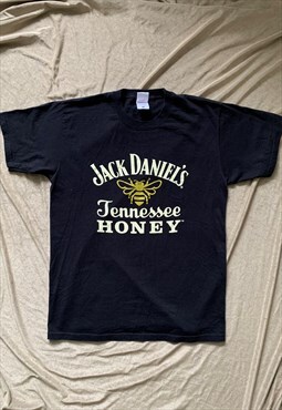 Vintage 90s Jack Daniel's Tennessee Honey Black T-shirt Tee