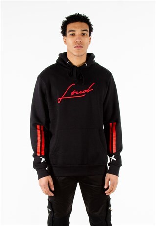LOUD RED STRIPES HOODIE