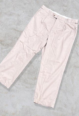 VINTAGE ST MICHAEL CHINO TROUSERS BEIGE W36 L29