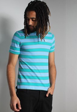 Vintage Nike Striped Polo Shirt Multi