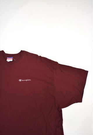 VINTAGE 90S CHAMPION MAROON T-SHIRT