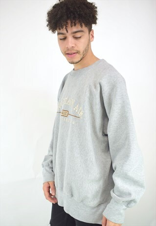 VINTAGE 90'S MOUNTAIN AIR GREY SWEATSHIRT