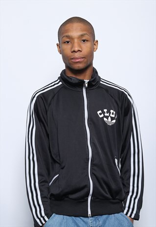 VINTAGE ADIDAS TRACK JACKET BLACK