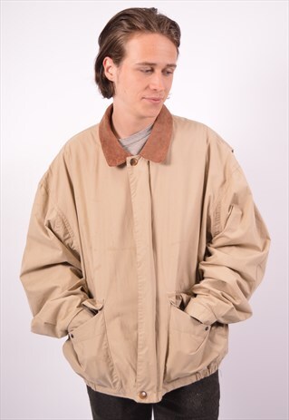 VINTAGE NAUTICA HARRINGTON JACKET KHAKI
