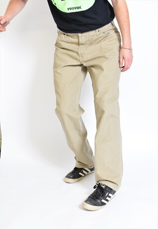 VINTAGE BEIGE DICKIE'S WORKWEAR TROUSERS