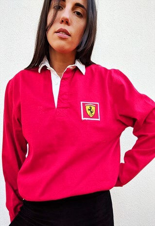 VINTAGE RARE FERRARI POLO SHIRT