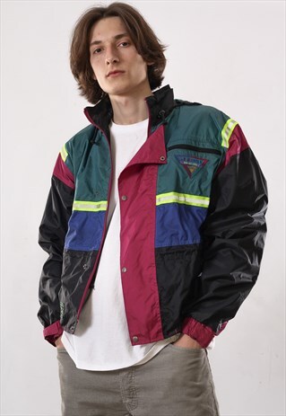 90'S VINTAGE MENS JEANTEX T 3000 WINDBREAKER WATERPOF JACKET