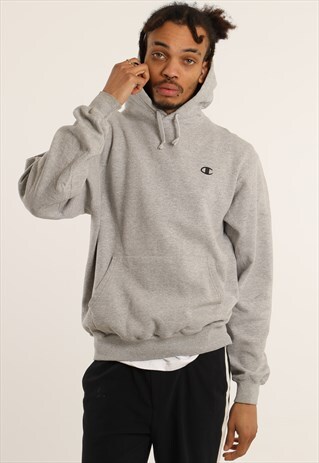 VINTAGE CHAMPION EMBROIDERED LOGO HOODIE