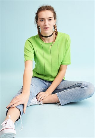 Y2K KNITTED MOMS TOP