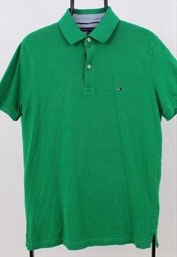 vintage mens tommy hilfiger green polo shirt