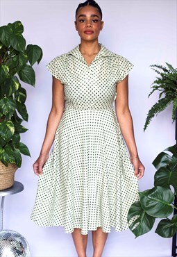 Polka Dot 1980's Vintage Dress