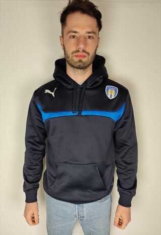 VINTAGE PUMA HOODIE COLCHESTER UNITED F.C IN BLUE
