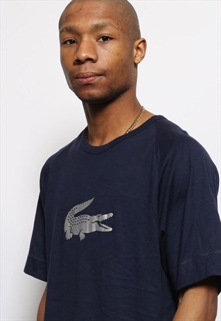 VINTAGE LACOSTE LOGO T-SHIRT BLUE