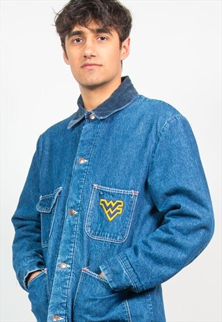 VINTAGE DENIM JACKET CHORE WORK WEAR USA