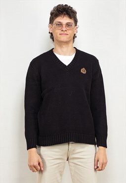 Vintage 90's Men Ralph Lauren Sweater in Black