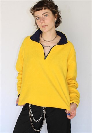 UNISEX YELLOW FLEECE JUMPER