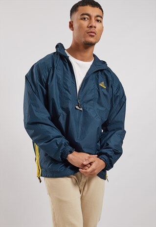 VINTAGE ADIDAS 1/4 ZIP SHELL JACKET