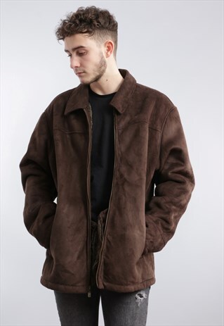VINTAGE CHAPS FAUX SUEDE JACKET X288