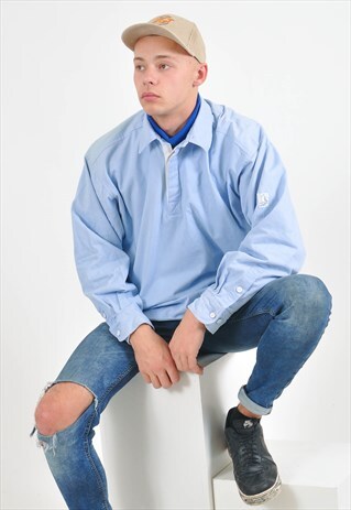 VINTAGE OVERHEAD SHIRT IN BLUE