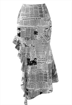Newspaper Knit Skirt