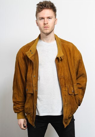 VINTAGE SUEDE BOMBER JACKET