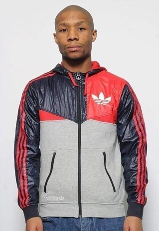 VINTAGE ADIDAS TRACK JACKET GREY