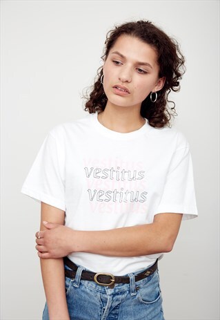 VESTITUS BRANDED T-SHIRT WHITE