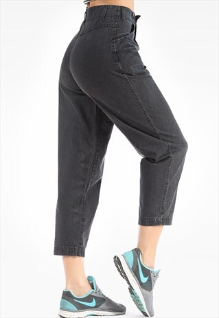 TAPERED TROUSERS VINTAGE HIGH WAISTED