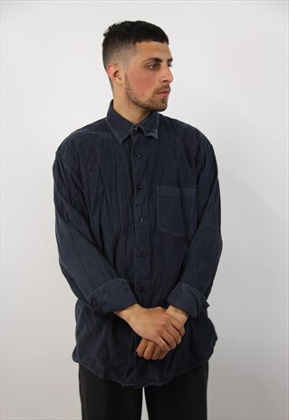 VINTAGE CORD BLUE SHIRT