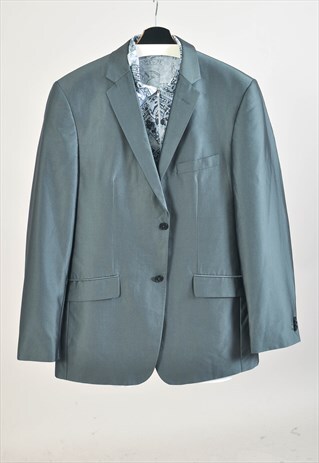 vintage 00s silver blazer jacket