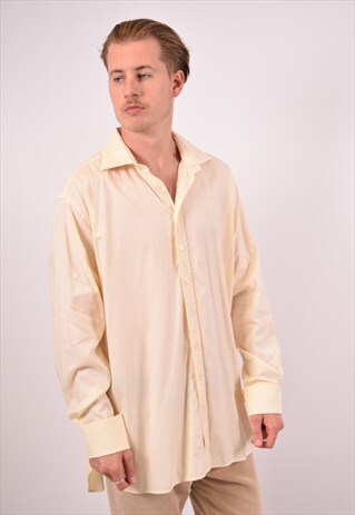 VINTAGE AQUASCUTUM SHIRT YELLOW