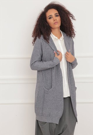 HOODED CARDIGAN