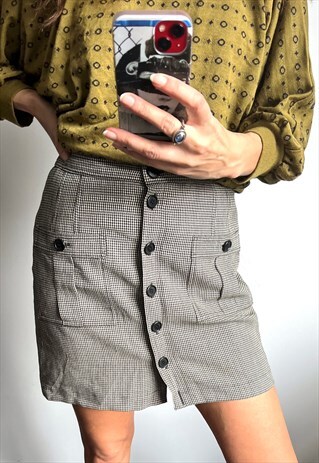 MINI HOUNDSTOOTH SKIRT
