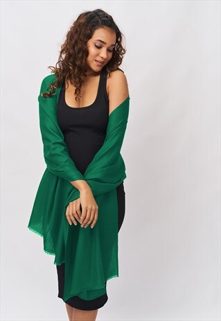 'KATIE' CASHMERE SCARF - MERMAID