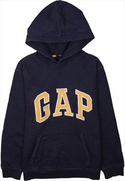 Vintage 90's Gap Hoodie Spellout Navy