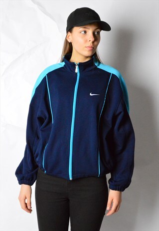 VINTAGE NAVY BLUE NIKE SPORTS TRACK JACKET