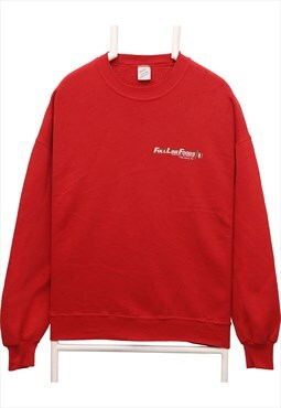 Vintage 90's Jerzees Sweatshirt Button Up Crewneck