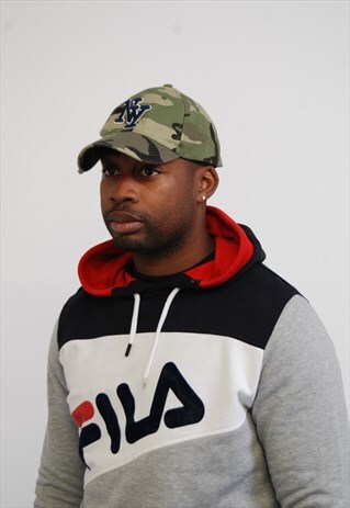 VINTAGE CAMO CAMOUFLAGE NEW YORK CAP