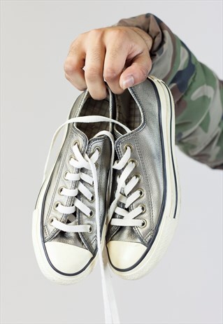 VINTAGE CONVERSE SILVER TRAINERS