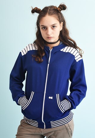 70'S RETRO TRACKSUIT SPORTS NAUTICAL ATHLEISURE JACKET