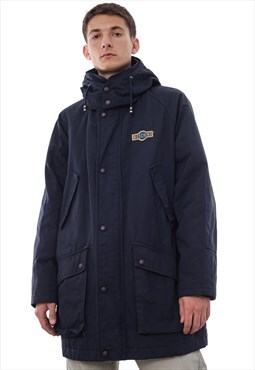 Vintage MOSCHINO Jacket Parka Insulated 90s Navy Blue