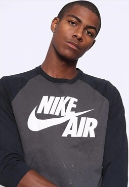 Vintage Nike Big Logo T-Shirt Grey
