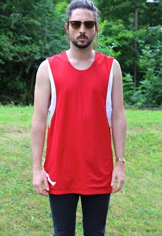 VINTAGE 90S AIR JORDAN BASKETBALL JERSEY - LARGE - NBA - GYM