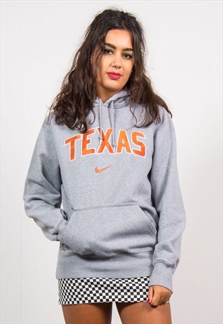 NIKE VINTAGE 90'S GREY TEXAS LONGHORNS SWEATSHIRT HOODIE