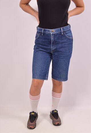 VINTAGE WRANGLER DENIM SHORTS BLUE