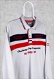 VINTAGE AMERICAN RUGBY POLO SHIRT MURPHY & NYE SPELL OUT L