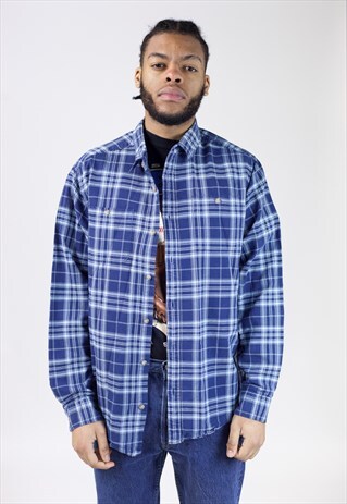 VINTAGE BLUE CHECK SHIRT