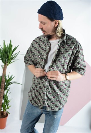 VINTAGE ABSTRACT PRINT SHIRT