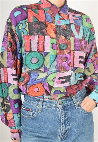 VINTAGE FESTIVAL SILK SHIRT 90'S (2957)