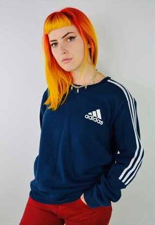 VINTAGE ADIDAS CLASSIC THREE STRIPE SWEATSHIRT